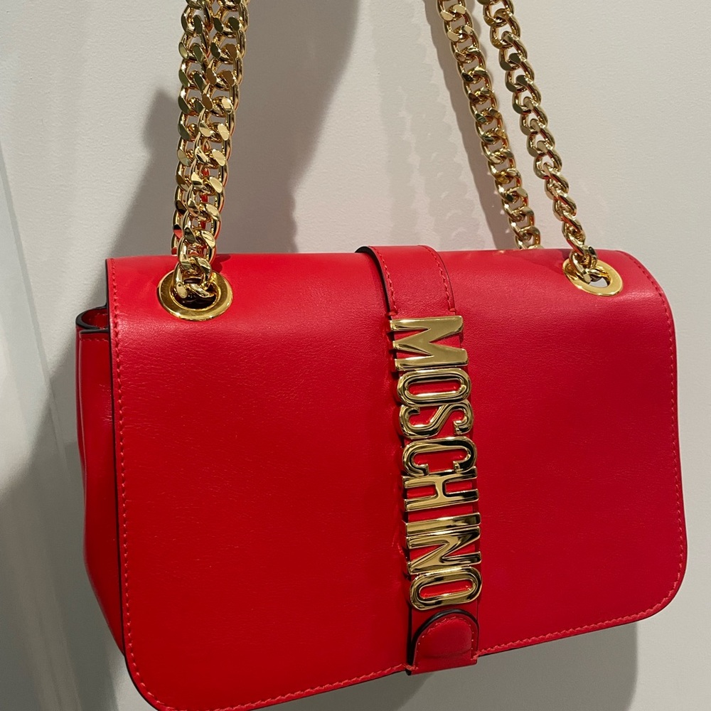 New Moschino Crossbody Leather Bag